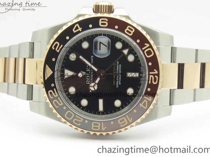 SS SS RG II Edition Black RG Black Bezel Best Dial GMF 126711CHNR 904L on GMT-Master Ceramic 904L Brown A2836 Bracelet 0510